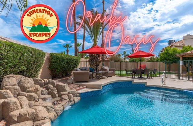 PRIVATE Phoenix Retreat-Resort Style Pool & Spa~BBQ~Putting Green~EV Outlet~Golf