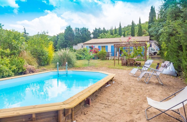 Quiet house in Corbieres with private pool and air conditionning
