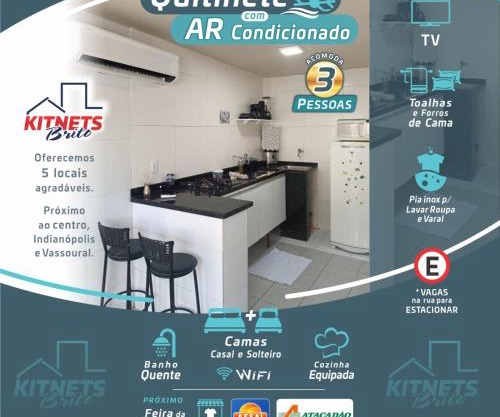 Quitinete com AR próximo à Sulanca e Assaí