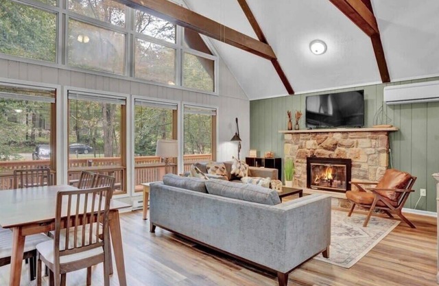 Raised A Frame Chalet | Big Bass Lake | Hot Tub