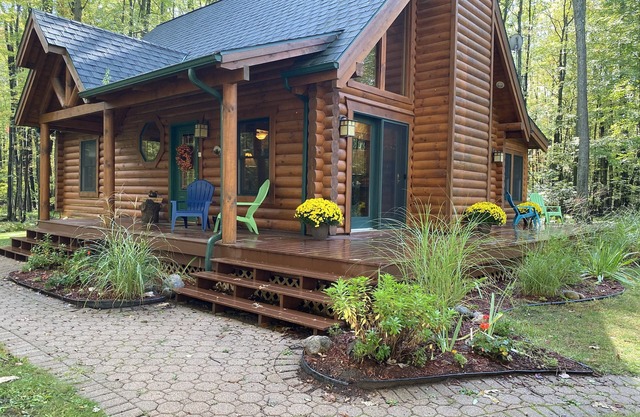 Relax and Unplug at this peaceful log home.