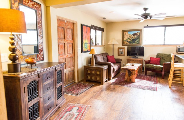 Relax in a Cozy Hideaway for Two, close to everything, and pet friendly.