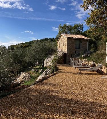 Remote cottage with valley views