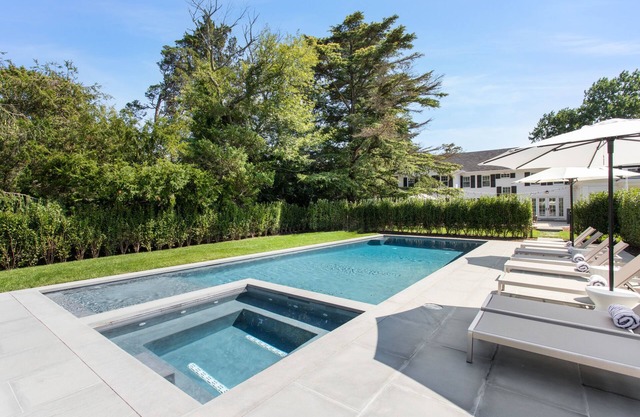 Resort-Style Bellport Estate | Pool/Spa, Sauna, Fire Pit, Game Room | Near Beach