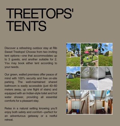 Rib Sweet Treetops Bed and Breakfast Tents