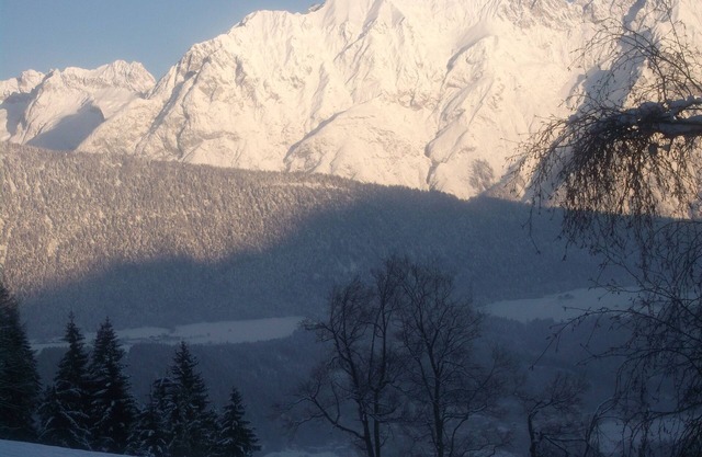 Right next to a small family ski lift, quiet, wonderful view