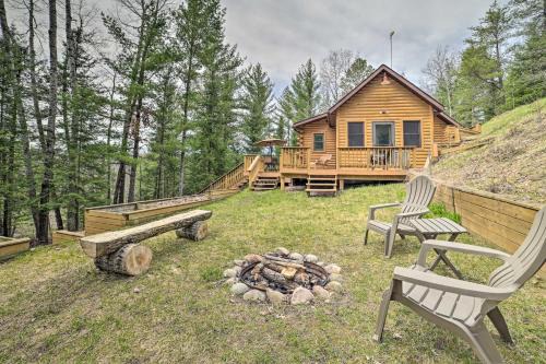 Riverfront Lewiston Cabin with Stone Fireplace!