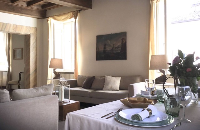 Rome, Historical Center, Via Giulia: unique, elegant, bright, 2 bedrooms, 2 bath