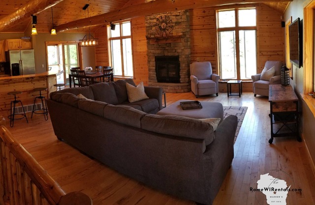 Rustic Chic Vacation Home Steps to Lake Camelot & Minutes to Sand Valley Golf!