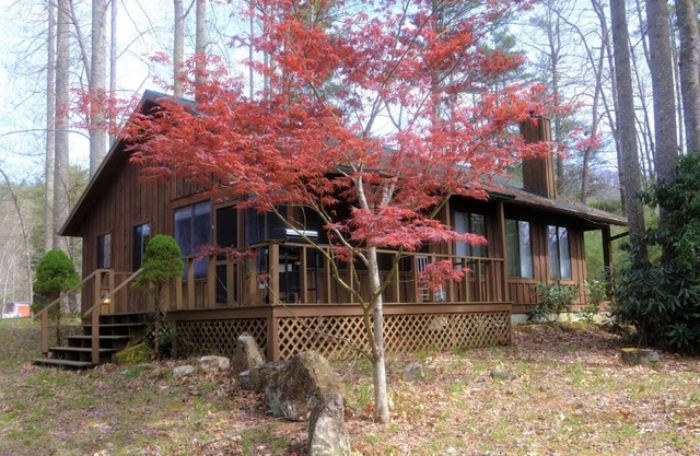 Rustic country cabin on mountain top - king bed, hot tub