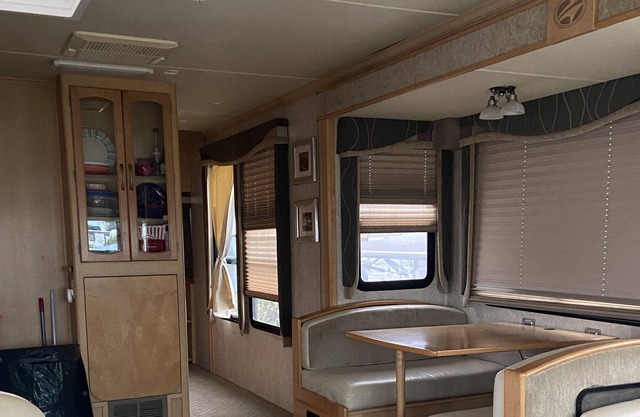 Rv located on a beautiful beach