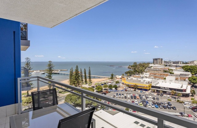 Seaside Escape with Pool, Balcony and Views