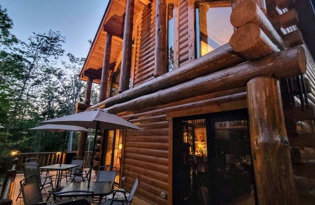 Secluded Log Cabin w/Sauna, Near Skiing & Golf