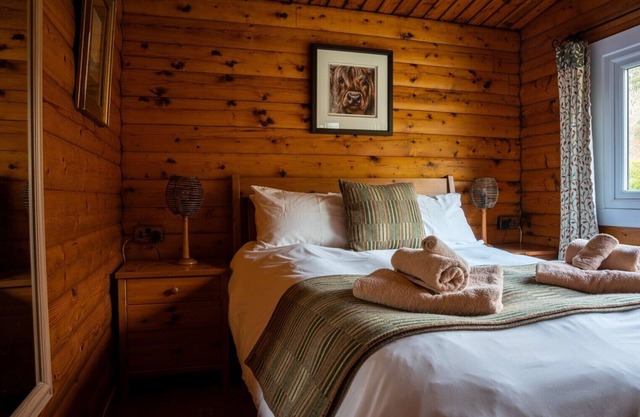 Self-Catering log cabin near Plockton and the Isle of Skye secluded, well equipped and dog friendly.