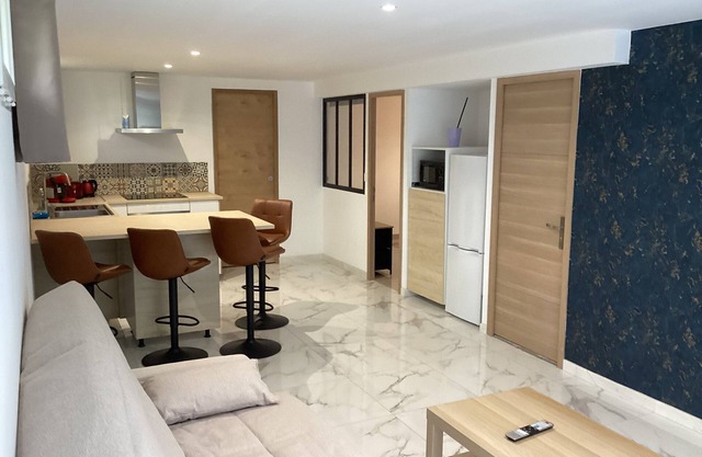 Self-contained 4-person apartment in basement of house