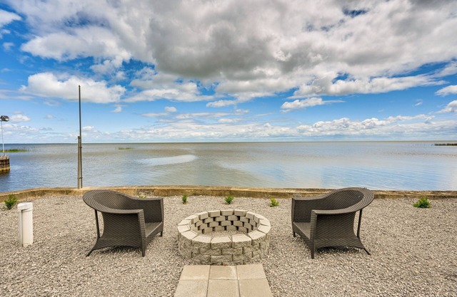 Serene Lakefront Standish Home w/Fire Pit & Grill