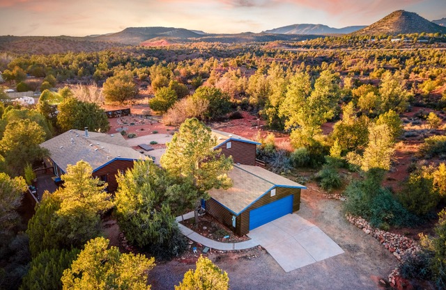 Serene retreat secluded in the hills, private trails straight from the backyard.
