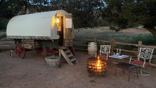 Shepherds Camp Wagon Near Capitol Reef National Park