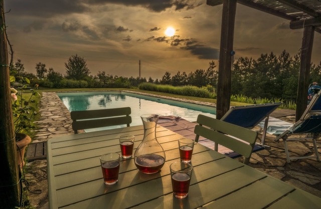 Single-level Villa, panoramic position, AC, 6x16m private Pool, Whirlpool & Spa