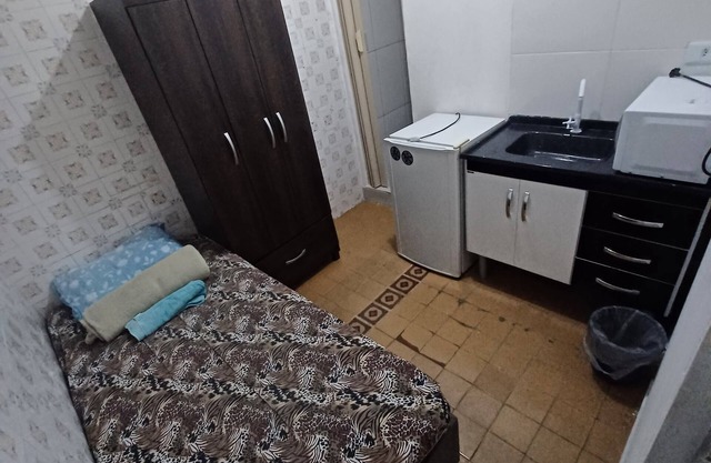 SINGLE SUITE in VILA OLÍMPIA with FRIGOBAR and MICRO-CONDAS.