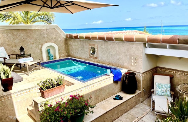 Slice of Paradise! Oceanfront penthouse w/private rooftop pool/jacuzzi