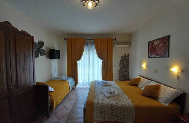 Sole Mare Giardini Naxos 'Family Room with View' with Balcony, Wi-Fi and Air Conditioning