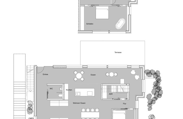 Spacious, modern loft apartment over 2 floors, 2 minutes to the lake