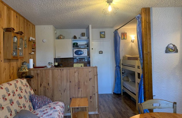 Spacious studio in Pra-Loup 1500 - 4 pax, balcony, near cable car