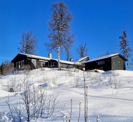 Stor Usjenert Hytte Med Spa Og Utsikt I Valdres