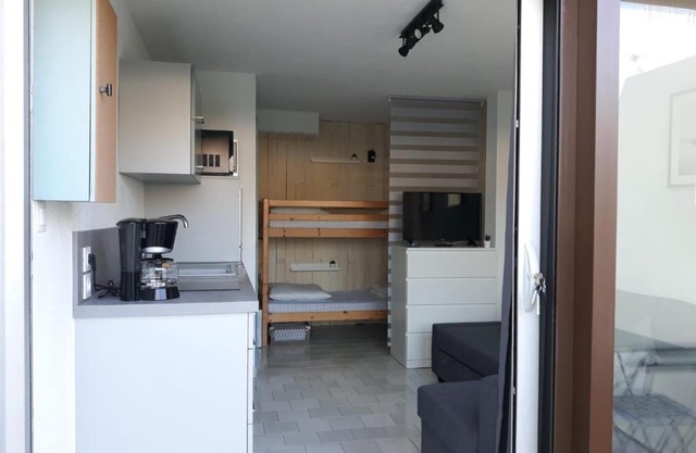 Studio cabine en bord de plage