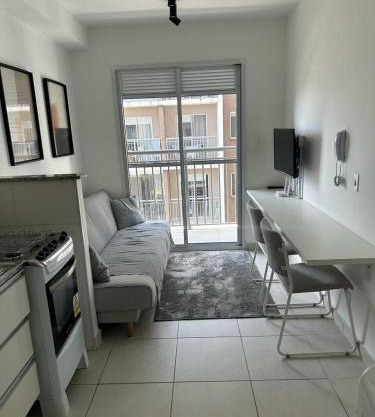 Studio com varanda, próximo Vibra Sao Paulo e Tokio Marine