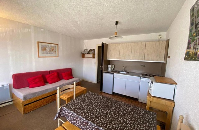 Studio cosy pour 4 pers, centre Alpe d'Huez, proche pistes, animaux OK, terrasse sud - FR-1-405-48