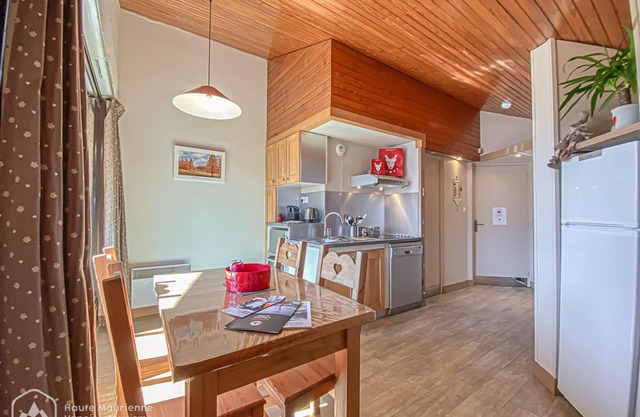 Studio for 4 with terrace and WIFI in Aussois