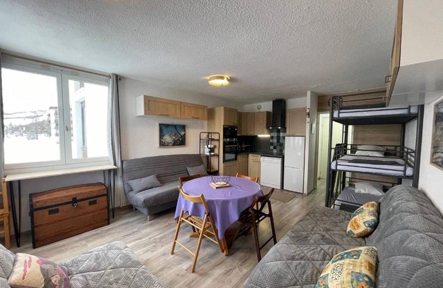 Studio rénové avec accès direct aux pistes, bien équipé - FR-1-165A-169