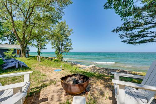 Sunny Mears Vacation Rental with Private Beach!