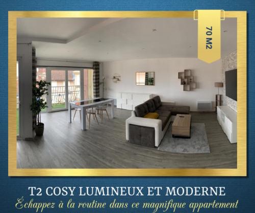 T2 Cosy - 70m2 au Coeur de ville