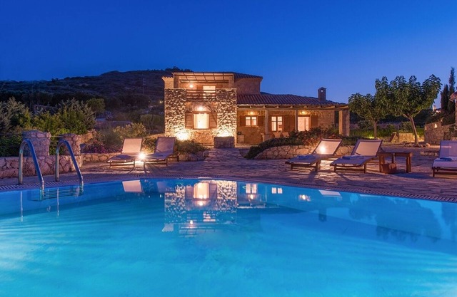 Tasteful Zakynthian Stone House with Wonderful Sea Views, Private Infinity Pool & Outdoor Jacuzzi!