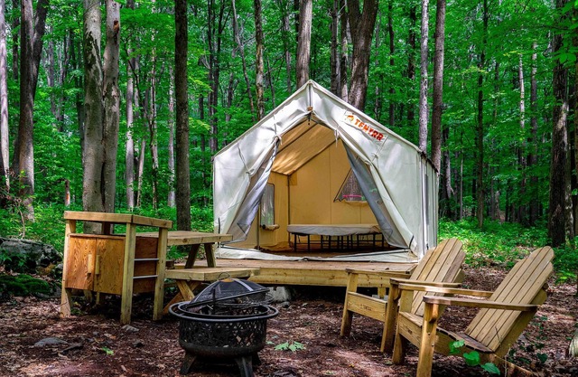 Tentrr State Park Site - WV Coopers Rock State Park - Site A - Single Camp