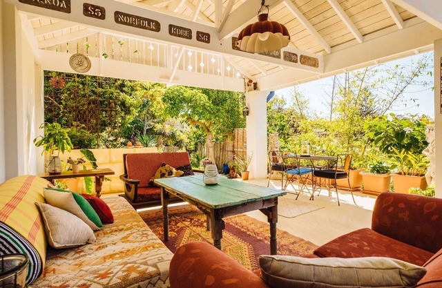 The blue beach house