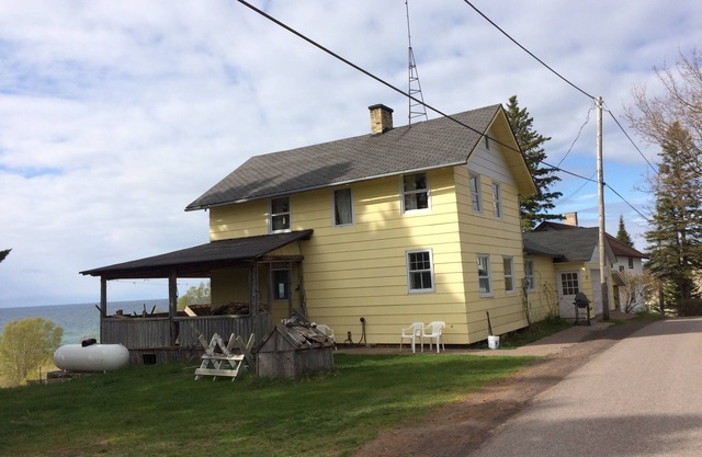 This is our family camp over looking Lake Superior