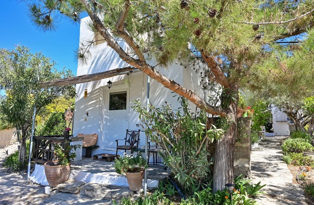To spiti tou Papa sto vouno. Garden house.