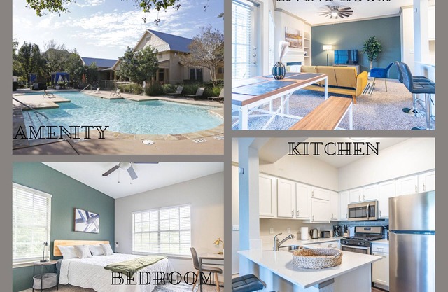 Tranquil 1BR King Suite | Pool, Parking & Gym Included
