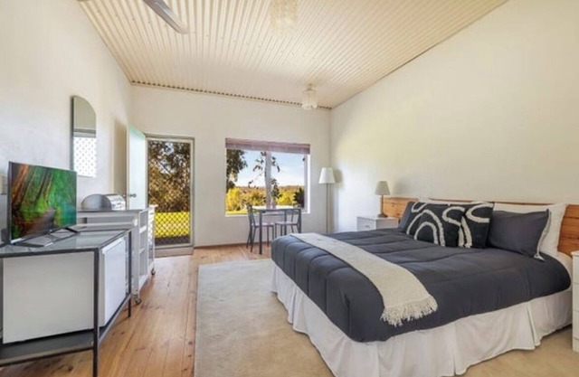 Tranquil motel style large room.