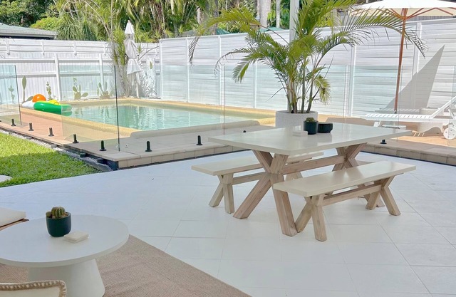 Tropical Retreat with Private Pool – Walk to Beach
