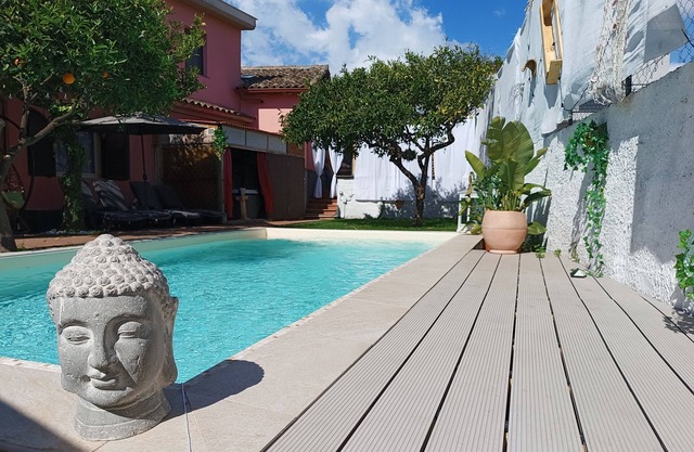 Typical house in finely furnished Sicilian style
