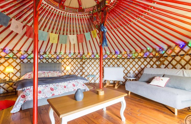 Unique stay in a Mongolian yurt with panoramic views