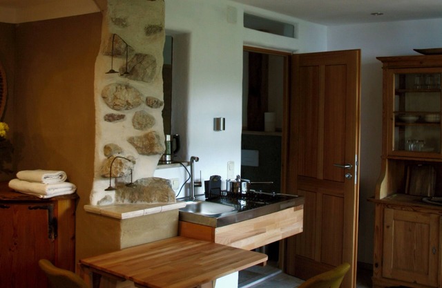 Vacation apartment with terrace and mountain view