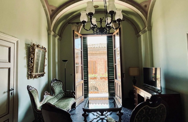 Very large apartment in historic building from the late 1700s with billiard room.