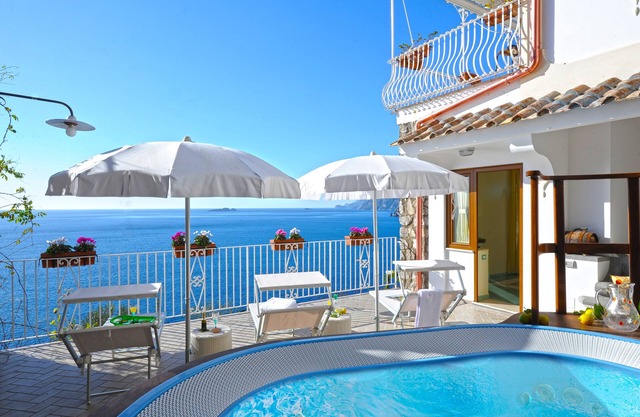 View of the sea from the balcony
