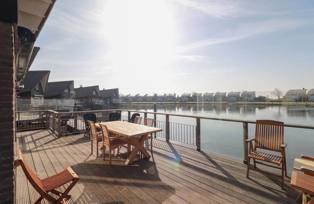 Villa with terrace on the water in Friesland